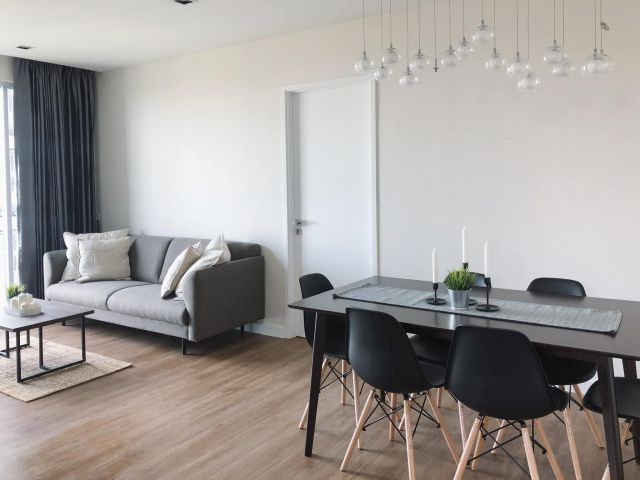 Fully-furnished at The room Sathorn Taksin