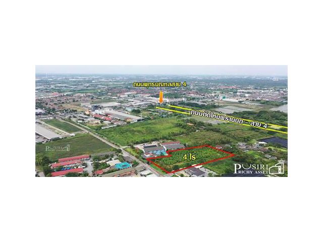 ขายที่สวย 4ไร่ ทำเลดี อนาคตไกล ใกล้ ถ. พุทธมณฑลสาย4 เพียง 400 ม. ใกล้ เส้นพระเทพตัดใหม่ KK5208S