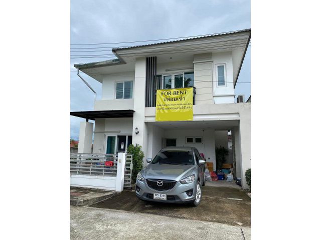บ้านเช่าเมืองเชียงใหม่ ใกล้บิ๊กซีแม่เหียะ ใกล้สนามบิน เนื้อที่ 50 ตร.ว. บ้าน2ชั้น 3 ห้องนอน 3 ห้องน้ำ