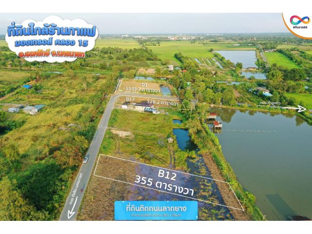 ขาย - ที่ดินขนาด 355.00 ตารางวา  ถนน ลำลูกกา  บึงศาล อองครักษ์ นครนายก  TRL-6