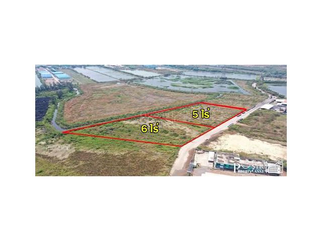 ขายที่สวย สร้างโรงงาน/โกดัง 5 และ 6 ไร่ วางแปลนง่าย ใช้เทเลอร์ สะดวก ใกล้ พระราม 2 เพียง 2.5 ล้าน/ไร่ - KK2645S