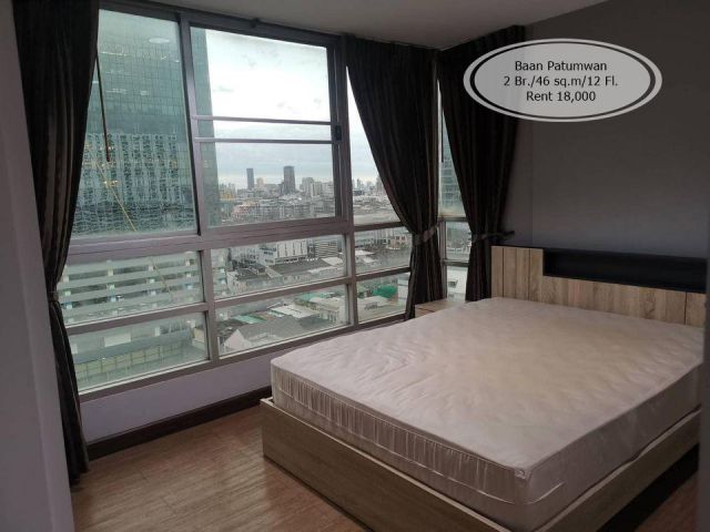 เช่า- บ้านปทุมวัน/ 2 นอน/46 ตรม./ชั้น 12 /ใกล้ BTS พญาไท เช่า 18,000