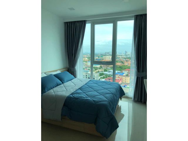 ให้เช่า City Garden Tower ชั้น 18 วิวทะเล พร้อมเข้าอยู่ S03-0132