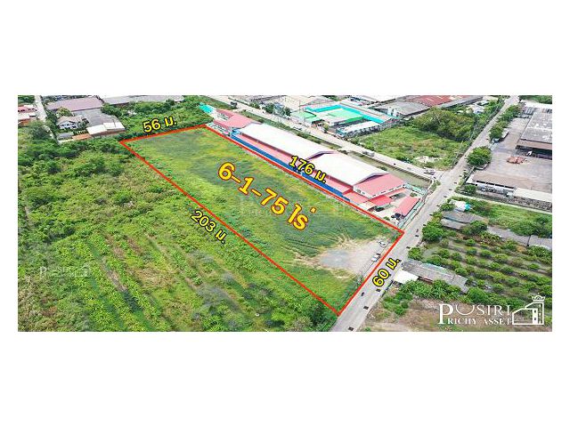 ที่สีม่วง ถมพร้อมใช้ 6 ไร่ สร้างโรงงานใหญ่ได้ทุกประเภท 7,000 ตร.ม. เทรลเลอร์เข้าออกสะดวก ใกล้ ถ . เศรษฐกิจเเละพุทธสาคร