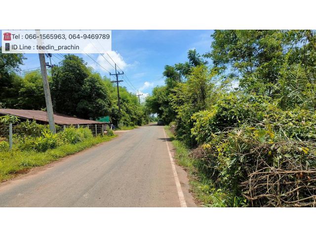 ขายที่ทำสวน ติดถนนลาดยาง  ที่ในหมู่บ้าน น้ำ  ไฟฟ้ามีพร้อม ทำบ้านสวนได้ เนื้อที่ 35 ไร่ 98 ตรว.