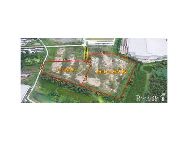 ขาย ที่สีม่วงสร้างโรงงาน ได้ทุกประเภท มี 2 เเปลง 7 เเละ 15 ไร่ โซน ชลบุรี(พานทอง) รถเทรลเลอร์เข้าออกสะดวก