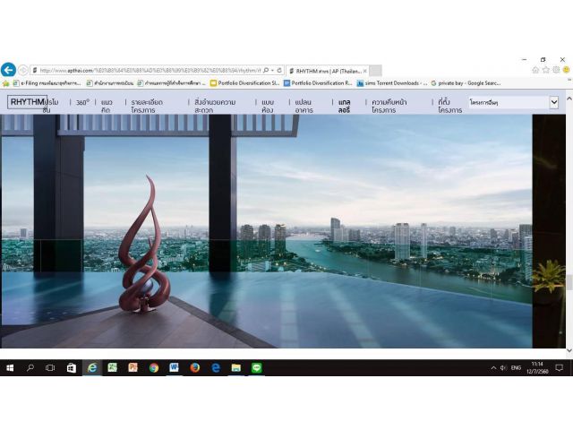 ไห้เช่าคอนโด โครงการ Rhythm Sathorn 21 Condo