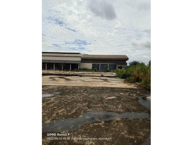ขายโรงงานขายโกดังขายที่ดินพร้อมอาคารถนนบางปลาตำบลบ้านเกาะ อำเภอเมือง จ.สมุทรสาครเนื้อที่ 12ไร่ พื้นที่ใช้สอยในตัวอาคาร 4
