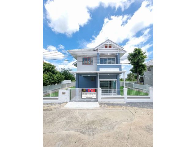 บ้านเดี่ยว 2 ชั้น #หมู่บ้านปิยวรารมย์3 ถนนเมน ต่อเติมระเบียงนั่งเล่น ข้างบ้านปูหญ้าเทียม พื้นภายในบ้านปูแกรนิตโต้ใหม่