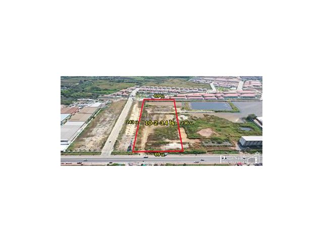 ขายที่ สวยสร้างโรงงาน 10.5 ไร่ ติด ถ. บางปลา สร้างได้กว่า 10,000 ตร.ม. รถ ทุกประเภทเดินทางสะดวก