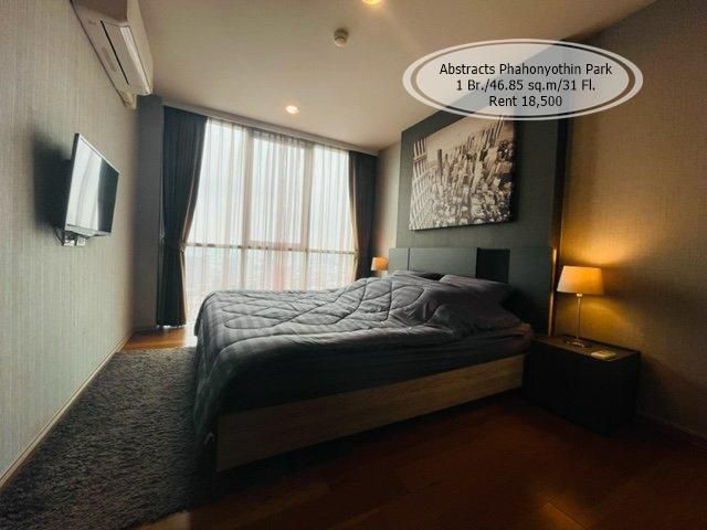 เช่า- Abstracts Phahonyothin Park / 1 นอน/46.85 ตรม./ชั้น 31 /ใกล้ MRT พหลโยธิน เช่า 18,500