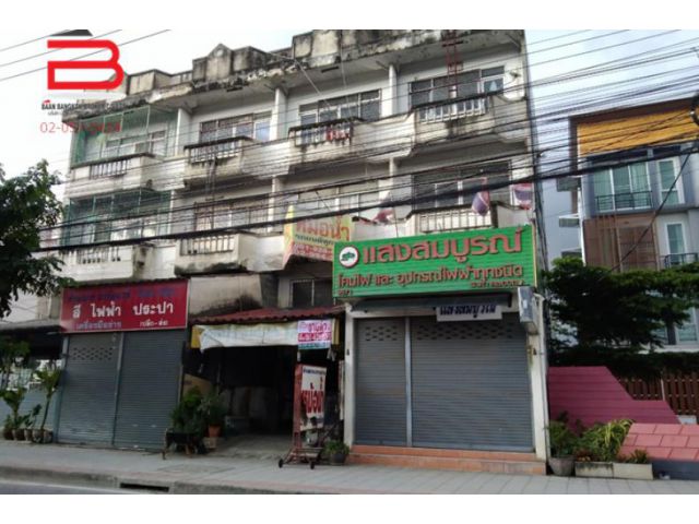 อาคารพาณิชย์ ทองสถิตวิลล่า เนื้อที่ 17.9 ตรว. ถนนสายไหม เขตสายไหม