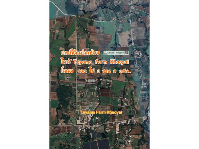 ขายที่ดินปากช่อง ใกล้ Tayama Farm Khaoyai 102 ไร่ 3 งาน 9 ตรว.