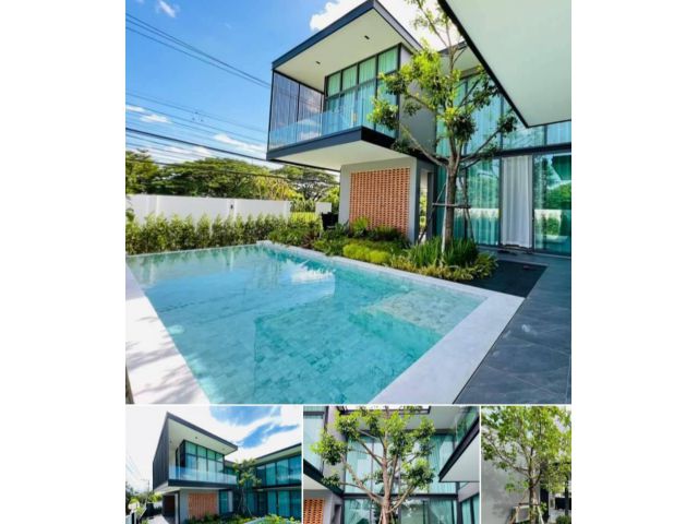ขาย pool villa2ชั้น  ดีไซน์สวยในหมู่บ้านวังตาล ตกแต่งพร้อมเข้าอยู่