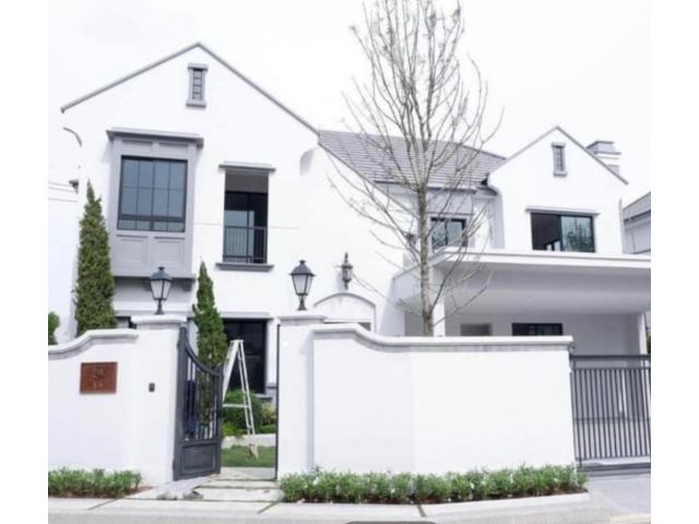 PK411ให้เช่าบ้านเดี่ยวใหม่เอี่ยม สุดหรู นันทวัน NANTAWAN พระราม9-กรุงเทพกรีฑา Super luxury 2 ชั้น พื้นที่กว้างขวาง หน้าบ้านมี