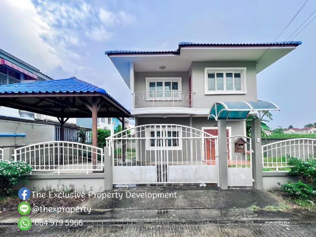 ขายบ้านเดี่ยว หมู่บ้านอยู่เจริญ 3 ลำลูกกา คลอง4 หลังมุม