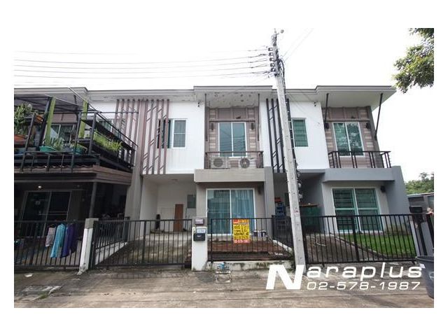 65090868 : ขายทาวน์เฮ้าส์ถูกกว่าราคาประเมิน ทาวน์เฮ้าส์ 2 ชั้น หมู่บ้านพฤกษาไพร์ม สายไหม 56 หน้ากว้าง 5.7 เมตร 3 ห้องนอน น้ำไม่ท่วม