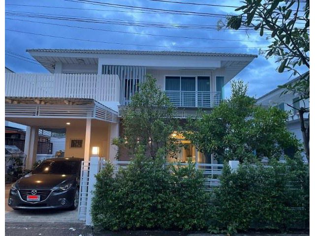 บ้านเดี่ยว ให้เช่า บ้านหลังใหญ่ พร้อมเฟอร์นิเจอร์ พร้อมอยู่ มบ.Perfect Place รังสิต