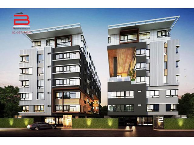ห้องชุดคอนโด เอชทู เมทัล เนื้อที่ 21.75 ตรม. ถนนรามอินทรา เขตบางเขน