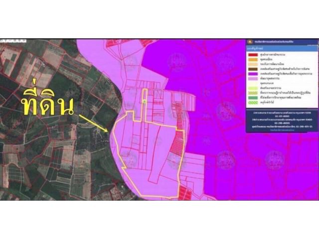 ขายที่ดินสีม่วงมาบยางพร 119ไร่ ไร่ละ 3.5ล้าน ต.มาบยางพร อ.ปลวกแดง จ.ระยอง