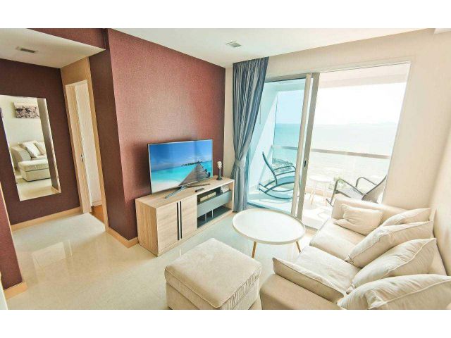 For rent the Palm Wongamat Beach Front pattaya 1 bed middle floot (S03-1005)