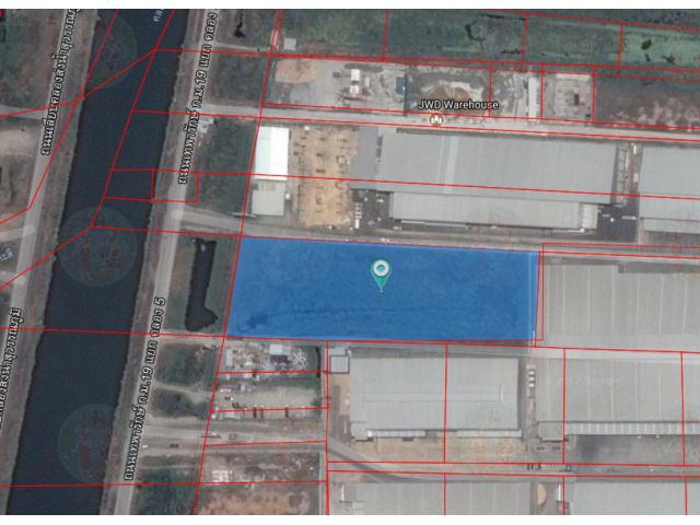 LS0174 ขายที่ดิน ย่าน เลียบคลองส่งน้ำสุวรรณภูมิ บางปลา บางพลี ขนาด10ไร่ 3งาน