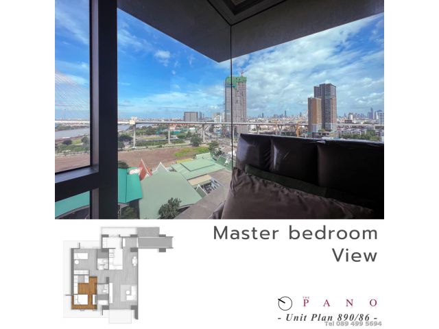 The Pano Rama3 ขนาด 107 ตร.ม. 2BR/2BA ราคาถูก