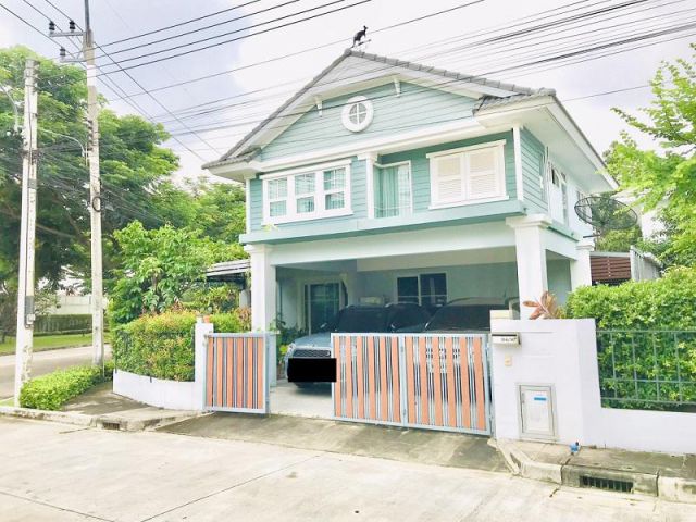 ขายบ้านเดี่ยว 2 ชั้น หมู่บ้าน พฤกษ์ลดา มหาชัย บางหญ้าแพรก สมุทรสาคร ขนาด 60.4 ตารางวา ต่อเติมแล้ว แถมเฟอร์นิเจอร์ทั้งหลั