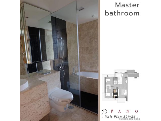 The Pano Rama3 ขนาด 107 ตร.ม. 2BR/2BA ราคาถูก