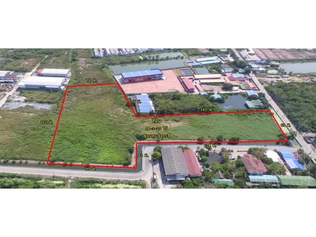 เพิ่มความสวยและความสะดวก ด้วยที่ดิน 14 ไร่เศษ ติดถนน 2 ด้าน พร้อมหน้ากว้าง 276 ม. ถนนเลียบคลองสี่วา-เอกชัย KK3460S