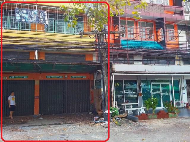 ตลาดหนองมน ม.บูรพาโชว์รูม 2 คูหา  อาคารพาณิชย์