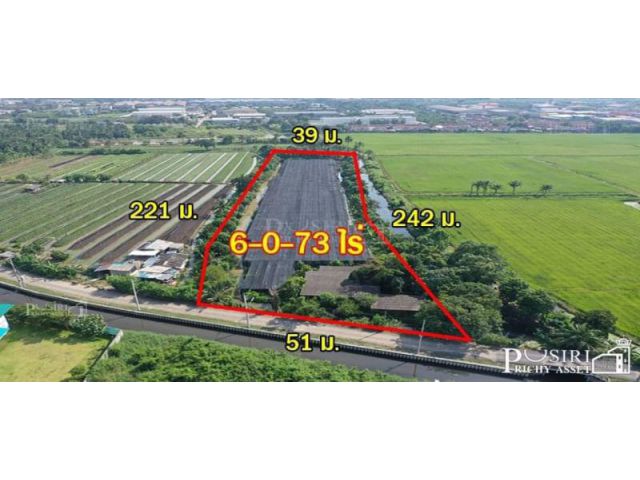 ซื้อทำกำไร + สร้างมูลค่าเพิ่มได้มากกว่าเท่าตัว กับที่ 6 ไร่เศษ ใกล้โครงการถนนตัดใหม่กัลปพฤกษ์ – พุทธสาคร KK5415S