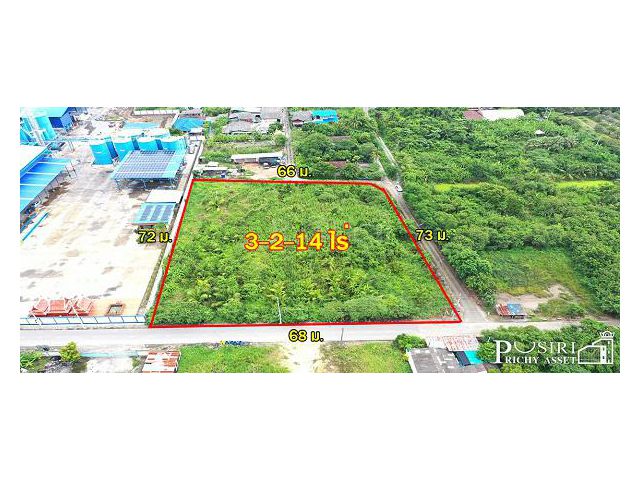 ที่สร้างโกดัง 3.5 ไร่ โดดเด่น ลงตัว หน้ากว้าง 68 เมตร ติดถนน 3 ด้าน ซื้อไว้มีแต่ขึ้น เพียง 1 นาทีจากถนนสายใยรัก - KK5173