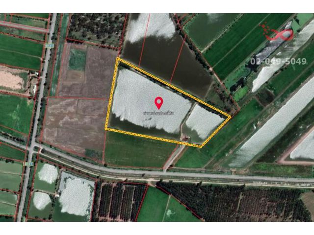 ขายที่ดินเปล่าแปลงมุม 50 ไร่ บางลูกเสือ (คลอง 2) นครนายก