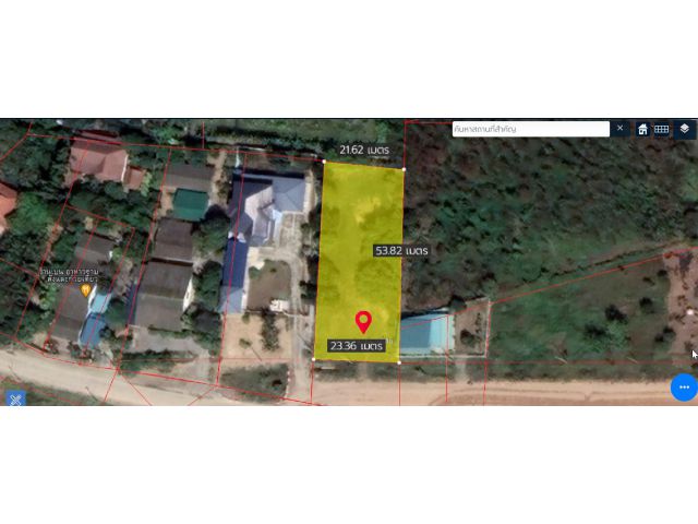 ที่ดินเปล่า 314 ตรว.ถมแล้วหน้ากว้าง 23 เมตร ใกล้ทางด่วนวังตะกู