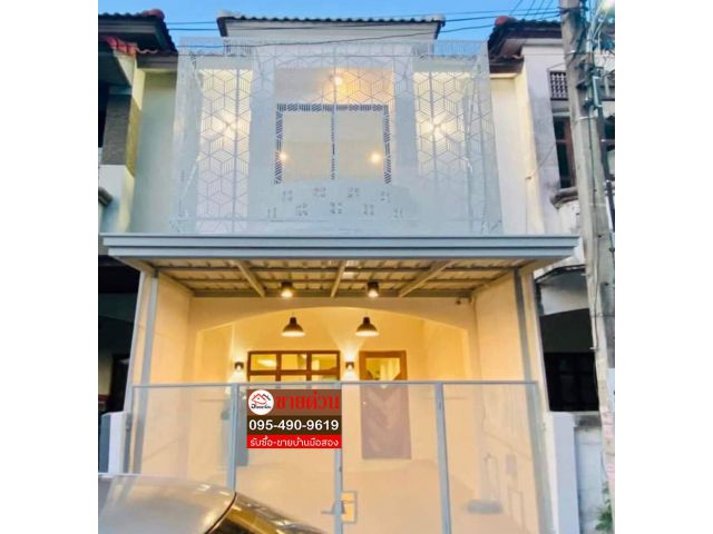 ทาวน์เฮ้าส์ 2 ชั้น 16 ตร.ว. หมู่บ้านนันทิชา1 บ้านสวยสไตช์มินิมอล ผ่อนราคาเบาๆ รีโนเวทใหม่ บ้านสวยมาก พร้อมอยู่