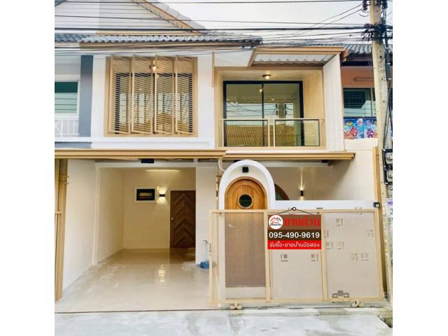ทาวน์เฮ้าส์ 2 ชั้น 18 ตร.ว. หมู่บ้านพฤกษา3 ถนนวัดลาดปลาดุก บ้านสวย สไตล์มินิมอล ทำเลดี พร้อมอยู่