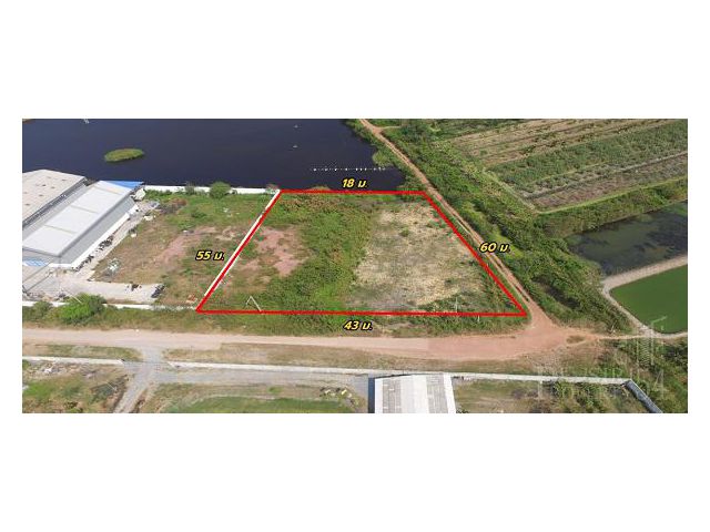 ที่ 1 ไร่เศษ ถมแล้วลุยสร้างได้ทันที โดดเด่นด้วยหน้ากว้าง 43 ม. ใกล้ถนนสวนส้ม ยกแปลงเพียง 4 ล้าน  KK1648S