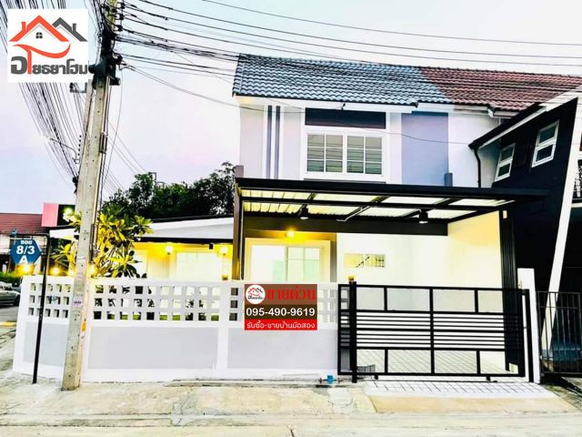 ทาวน์เฮ้าส์ 2 ชั้น บ้านพฤกษา45(หลังมุม) ถนนวัดลาดปลาดุก บางใหญ่ รีโนเวทใหม่ บ้านสวย พร้อมอยู่