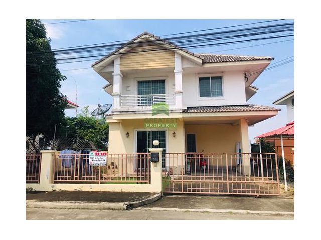 หมู่บ้านทรัพย์ธานี ลำลูกกา คลอง 7 ขายด่วน บ้านเดี่ยว 2 ชั้น เนื้อที่ 58.10 ตร.ว ทำเลดี ราคาต่อรองได้