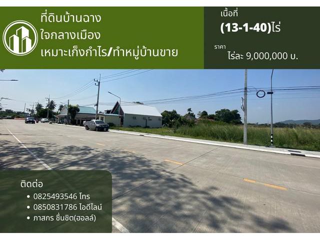 ขายที่ดินเปล่าบ้านฉาง ใจกลางเมือง
