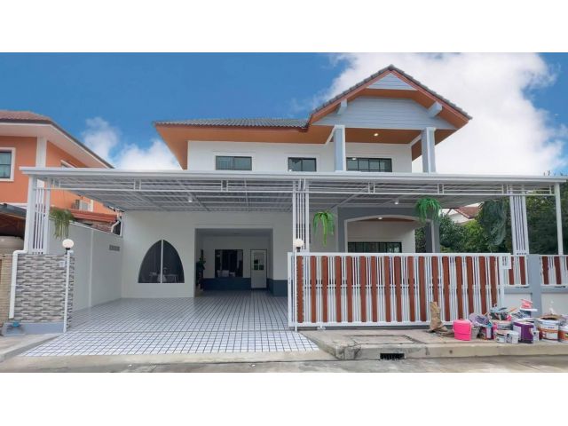 บ้านเดี่ยว 2 ชั้นตกแต่งสวยทั้งหลังมีสนามหญ้าจัดสวนได้  #หมู่บ้านเต็มสิริ1 ทำเลดี ใกล้แหล่งชุมชน ห้างสรรพสินค้า