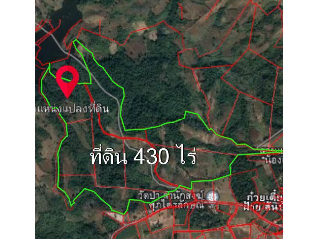 ขายที่ดินเนินเขาติดอ่างเก็บน้ำ ตำบลโพนสูง อำเภอด่านซ้าย จ.เลย 430 ไร่