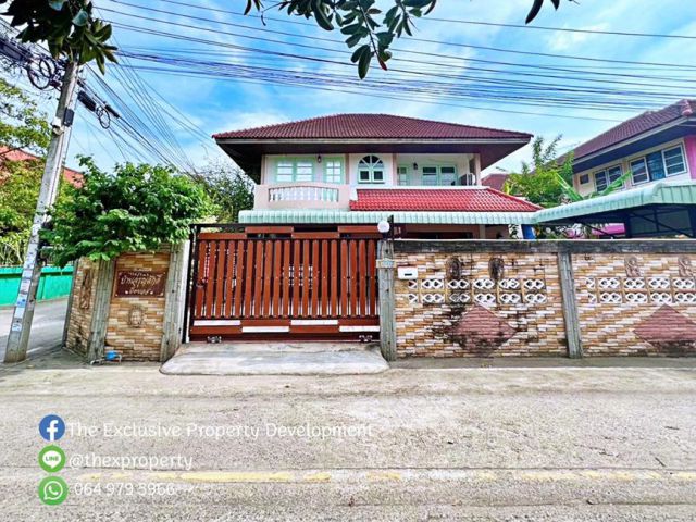 ขายบ้านเดี่ยว 2ชั้น หลังมุม ใกล้สะพานพระราม5 หมู่บ้าน ภูมิฐาน2