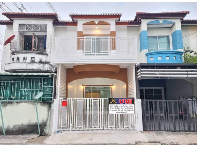 ทาวน์เฮ้าส์ 2 ชั้นต่อเติมเทอเรสหน้าบ้าน รีโนเวทใหม่สวย #หมู่บ้านปิยวรารมย์ บ้านมือสองพร้อมอยู่ ทำเลไทรน้อย