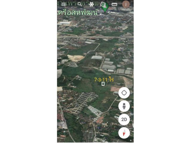 ขายที่ดิน เปล่าพื้นที่ 7 ไร่ 3 งาน 11 ตรว. -ใกล้  T-Park ใกล้หมู่บ้านมณีรินทร์ ใกล้หมู่บ้าน The Grand Pano