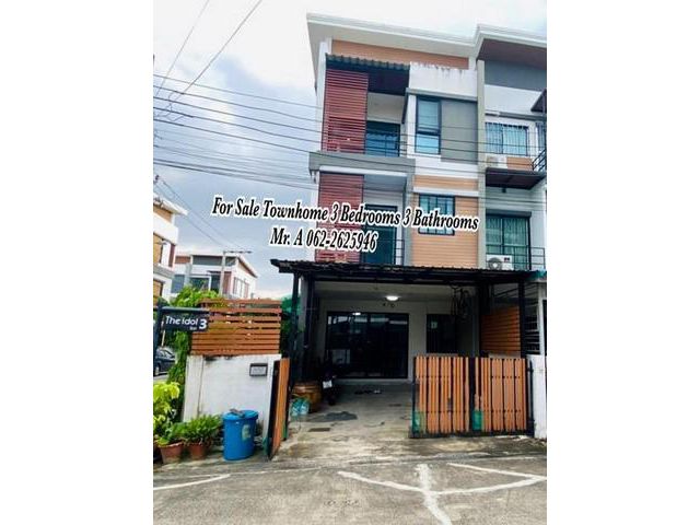 ขาย The Idol 2 Petchkasem 68 ทาวน์โฮม 3 ชั้น