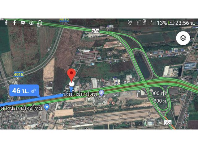 ขายที่ตลาดวังน้อย 3-1-23ตรว. ไร่ละ 9 ล้าน 097-234-4454