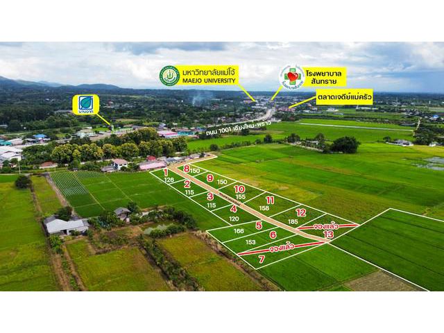 ที่ดินแบ่งขายบ้านแม่แฝกใหม่ วิว360องศา