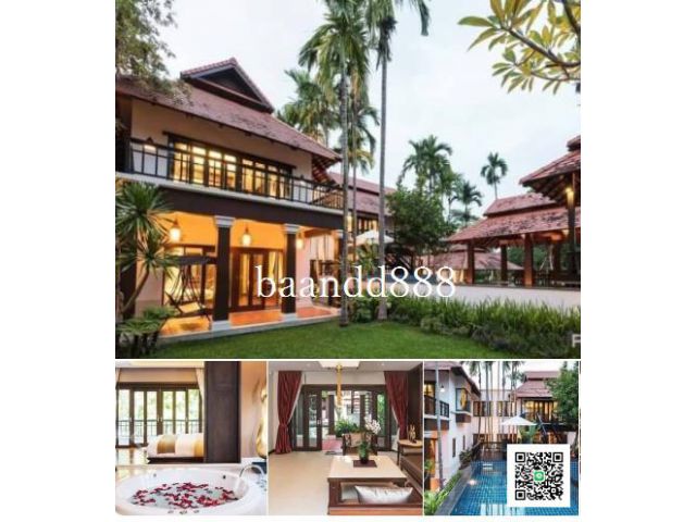 ขาย Luxury pool villa สวยๆ  สไตล์ลานนา  modern  ตกแต่งเรียบร้อย เฟอร์นิเจอร์ พร้อมเข้าอยู่